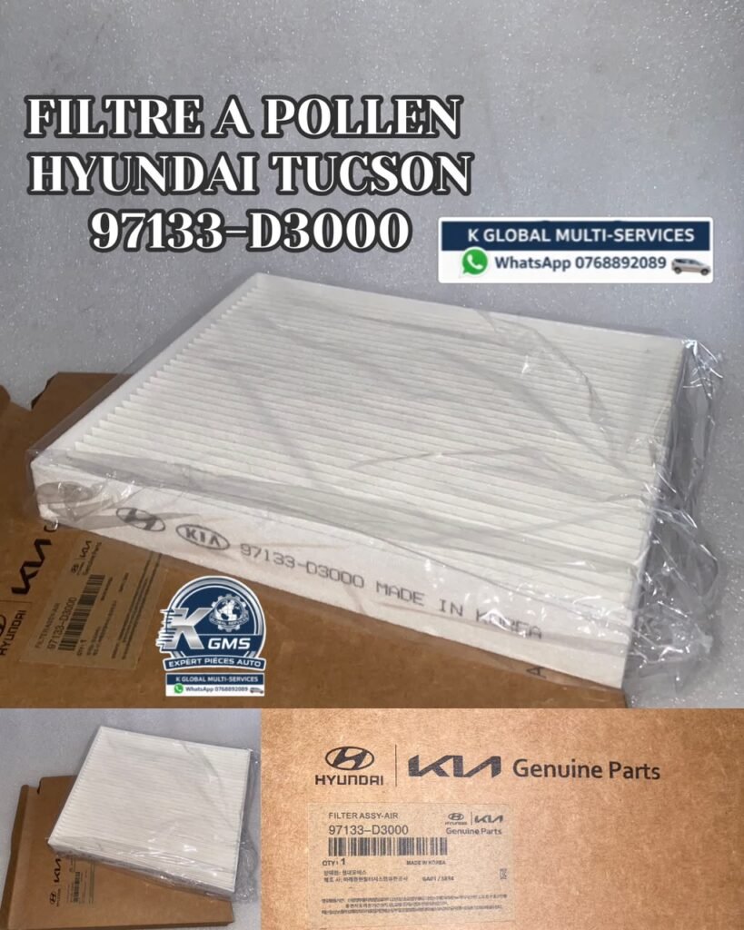 Filtre à pollen Hyundai/Kia – OEM 97133-D3000
